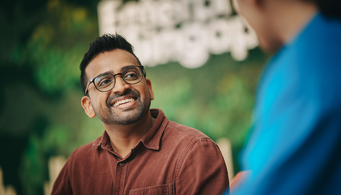 Ideation using post it notes