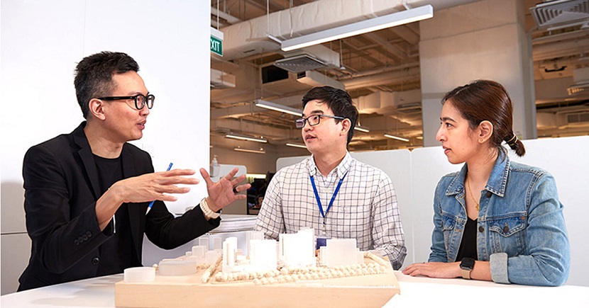 During the pandemic, DP Architects CEO Seah Chee Huang (left) led the firm to conceptualise and embark on a digital strategy that will likely enhance performance and even develop new businesses.