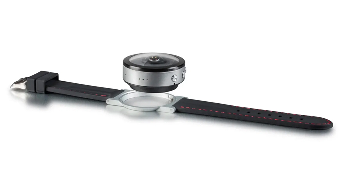 While Moveon's Beoncam camera watch did not take off commercially, its 360-degree camera caught Dyson's attention with its compact design and panoramic capabilities. PHOTO: MOVEON TECHNOLOGIES