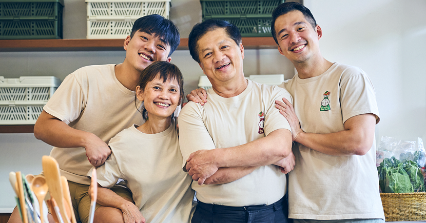 The Neo brothers, pictured with their parents Oh Siew Guat and Neo Ah Leong