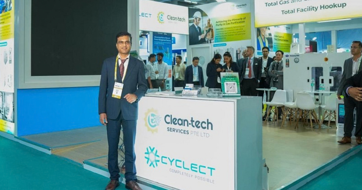 Mr Mujeeb Mundayil, managing director of Clean-tech Services at SEMICON India 2024 conference and exhibition from Sept 11 to 13 in Greater Noida, Uttar Pradesh. 