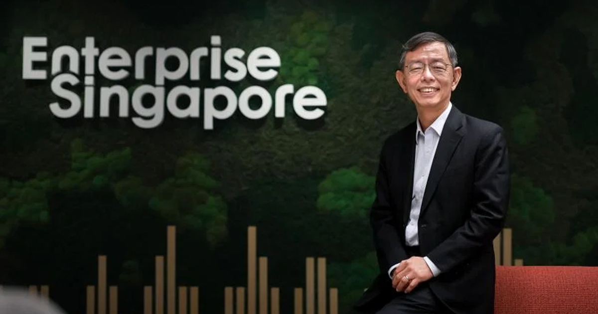 Enterprise Singapore chairman Peter Ong said there was a 66 per cent rise in local companies venturing to new markets for the first time in 2023, compared to 2019. ST PHOTO: GAVIN FOO