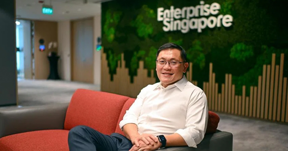 Enterprise Singapore's new chairman Lee Chuan Teck at the Enterprise Singapore office in Bugis Junction on April 29.